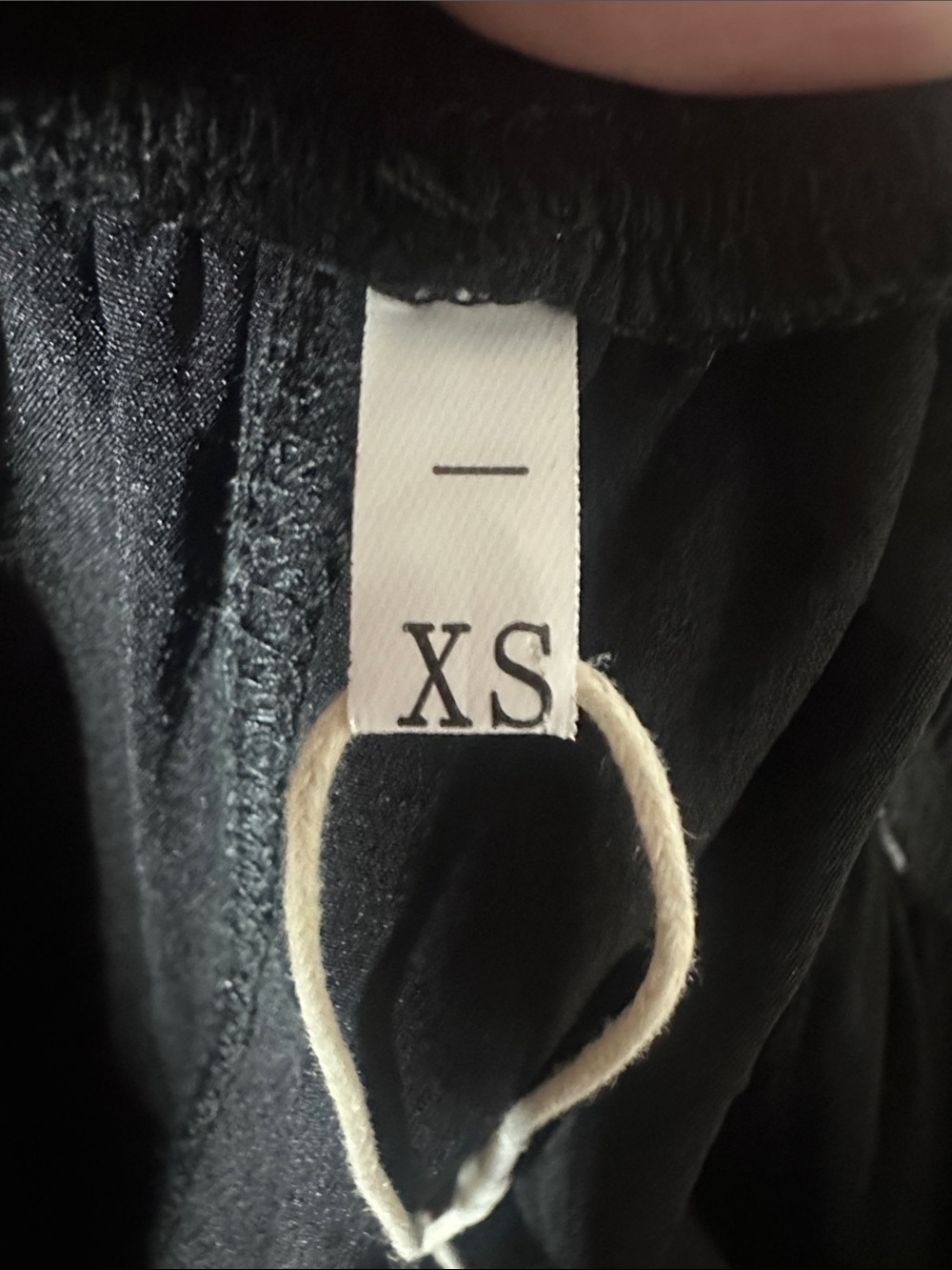 Black Wide-Leg Drawstring Pant - Picture 6 of 7